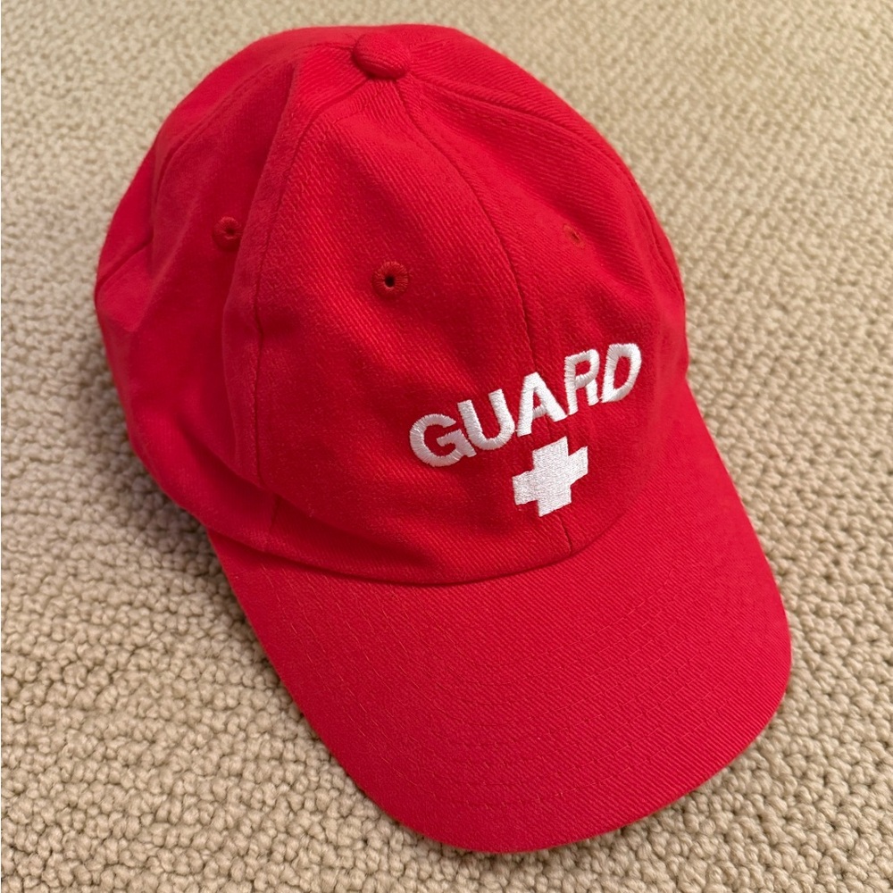 unisex red lifeguard baseball cap - the lifeguard store!